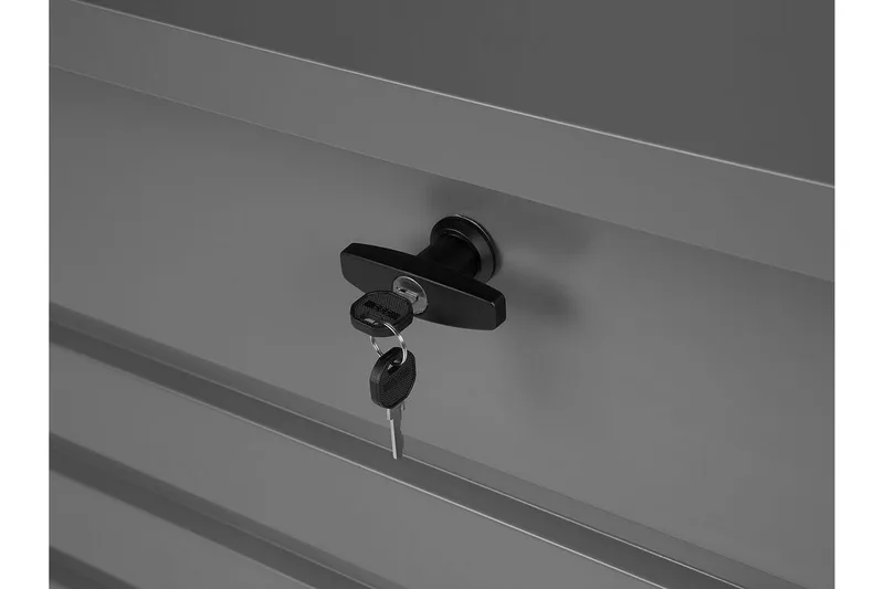 Putekasse 132 x 62 cm grå CEBROSA - Grå - Hagemøbler - Puteoppbevaring & møbelbeskyttelse - Putebokser & Putekasser