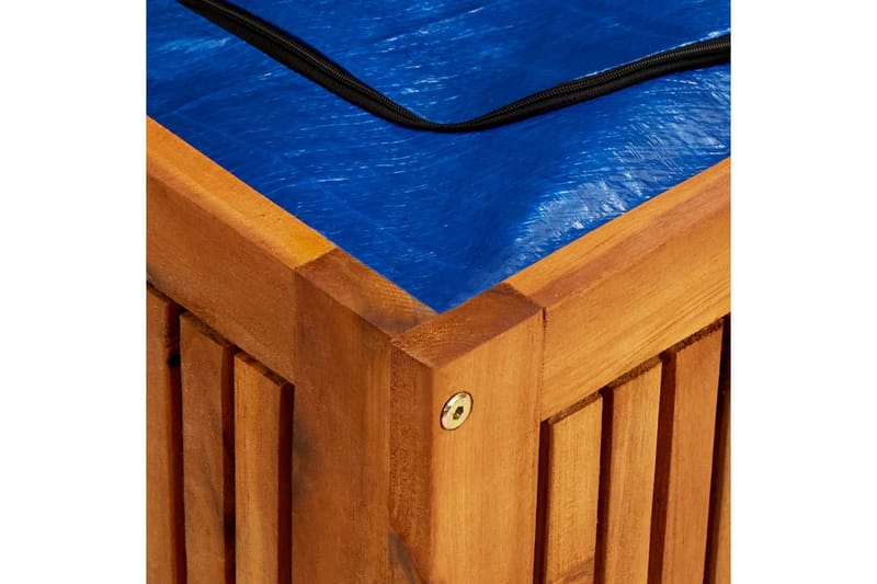 Putekasse 200x50x58 cm heltre akasie - Brun - Hagemøbler - Puteoppbevaring & møbelbeskyttelse - Putebokser & Putekasser
