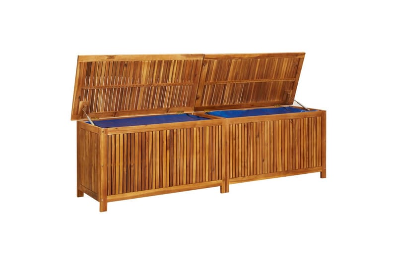 Putekasse 200x50x58 cm heltre akasie - Brun - Hagemøbler - Puteoppbevaring & møbelbeskyttelse - Putebokser & Putekasser