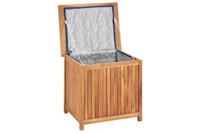 Putekasse 60x50x58 cm heltre teak - Brun - Hagemøbler - Puteoppbevaring & møbelbeskyttelse - Putebokser & Putekasser