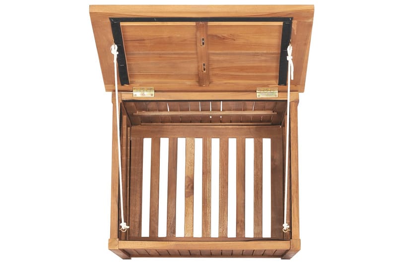 Putekasse 60x50x58 cm heltre teak - Brun - Hagemøbler - Puteoppbevaring & møbelbeskyttelse - Putebokser & Putekasser