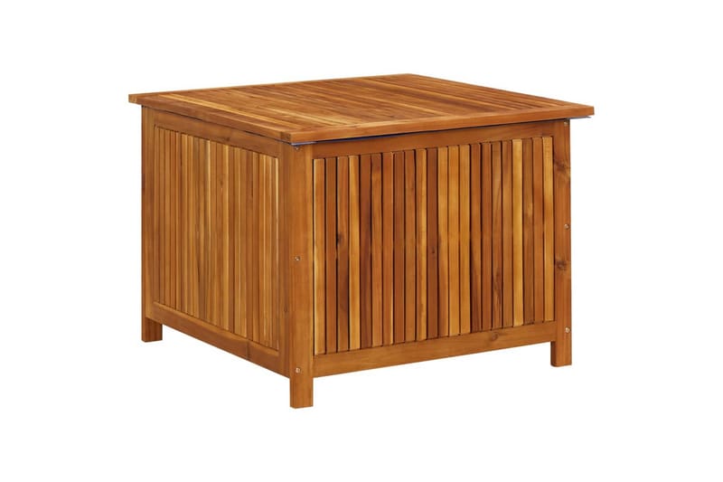 Putekasse 75x75x58 cm heltre akasie - Brun - Hagemøbler - Puteoppbevaring & møbelbeskyttelse - Putebokser & Putekasser