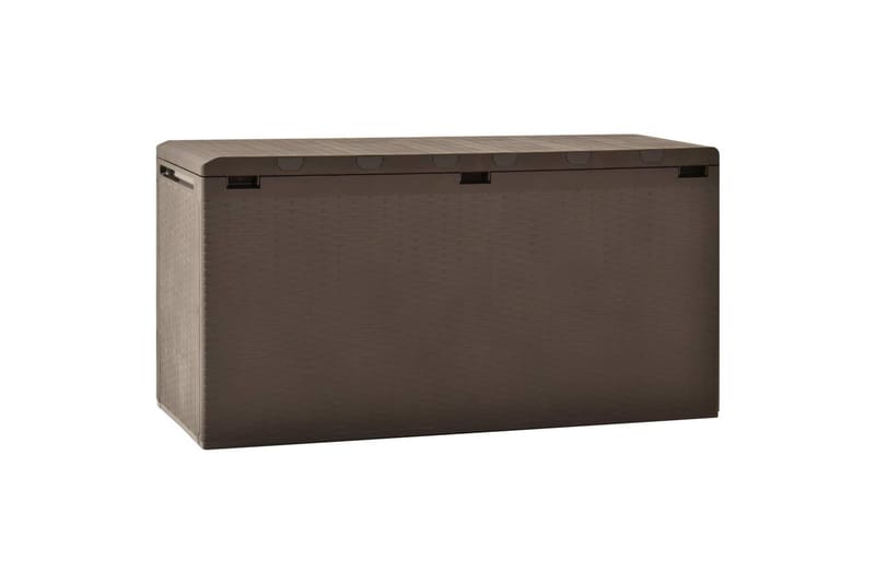 Putekasse brun 114x47x60 cm - Brun - Hagemøbler - Puteoppbevaring & møbelbeskyttelse - Putebokser & Putekasser