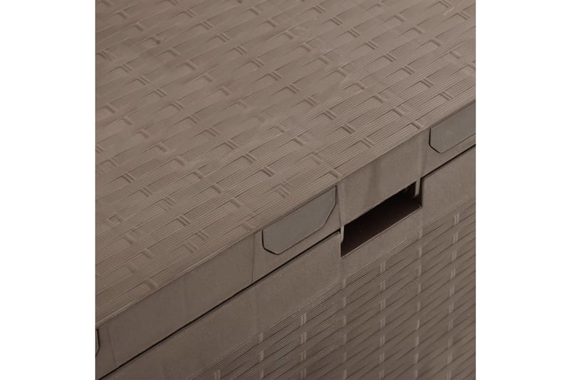 Putekasse brun 114x47x60 cm - Brun - Hagemøbler - Puteoppbevaring & møbelbeskyttelse - Putebokser & Putekasser
