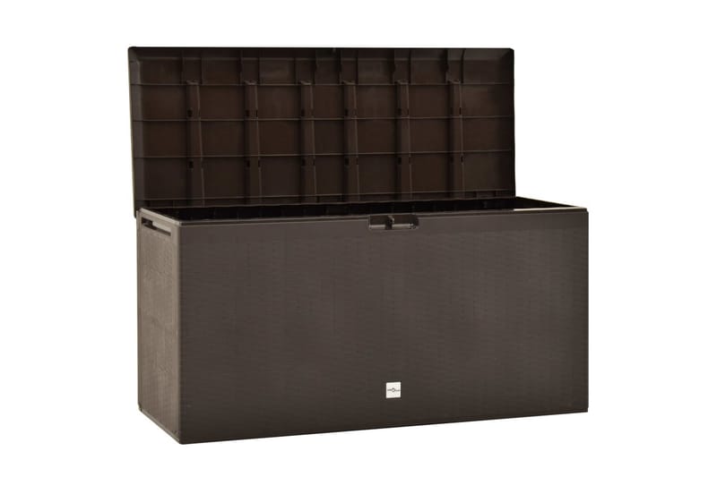 Putekasse brun 114x47x60 cm - Brun - Hagemøbler - Puteoppbevaring & møbelbeskyttelse - Putebokser & Putekasser
