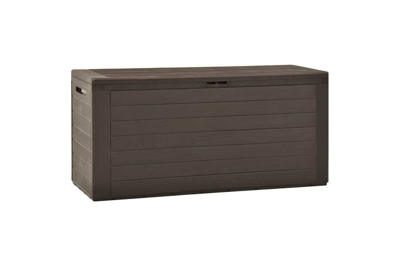 Putekasse brun 116x44x55 cm - Brun - Hagemøbler - Puteoppbevaring & møbelbeskyttelse - Putebokser & Putekasser