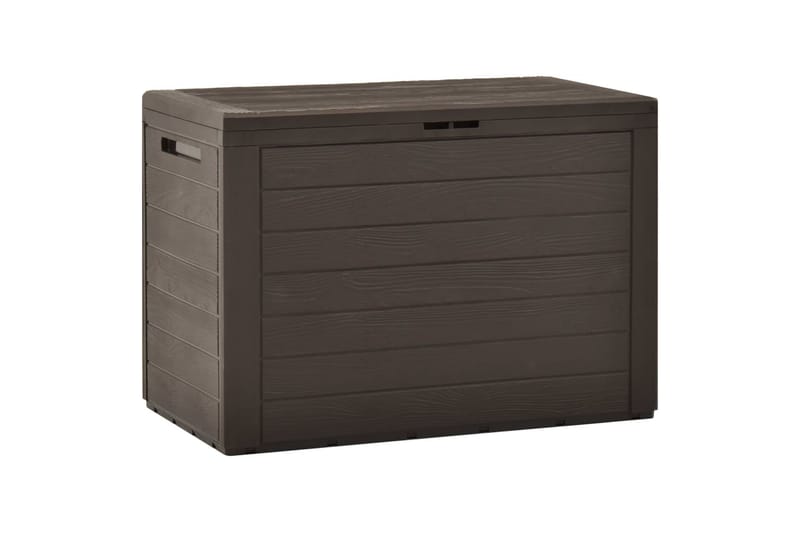 Putekasse brun 78x44x55 cm - Brun - Hagemøbler - Puteoppbevaring & møbelbeskyttelse - Putebokser & Putekasser