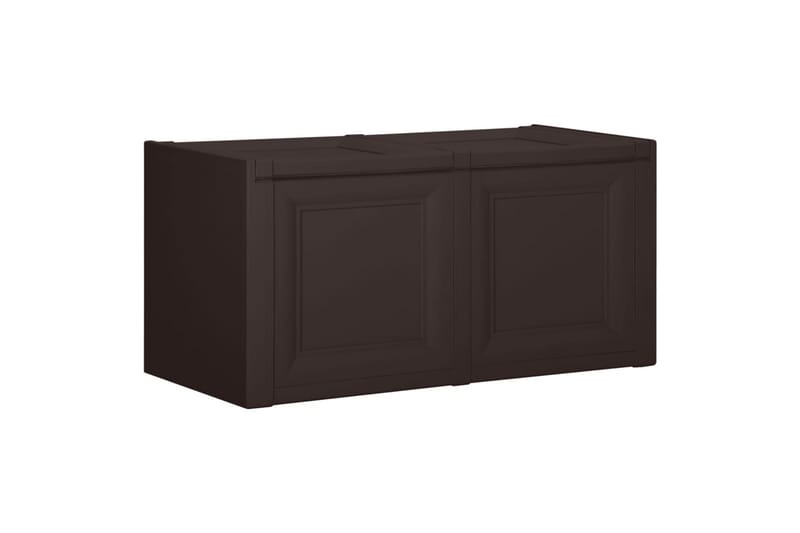 Putekasse brun 86x40x42 cm 85 L - Brun - Hagemøbler - Puteoppbevaring & møbelbeskyttelse - Putebokser & Putekasser