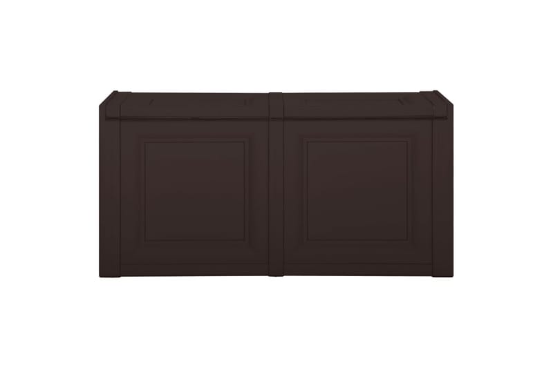 Putekasse brun 86x40x42 cm 85 L - Brun - Hagemøbler - Puteoppbevaring & møbelbeskyttelse - Putebokser & Putekasser