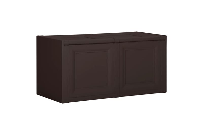 Putekasse brun 86x40x42 cm 85 L - Brun - Hagemøbler - Puteoppbevaring & møbelbeskyttelse - Putebokser & Putekasser