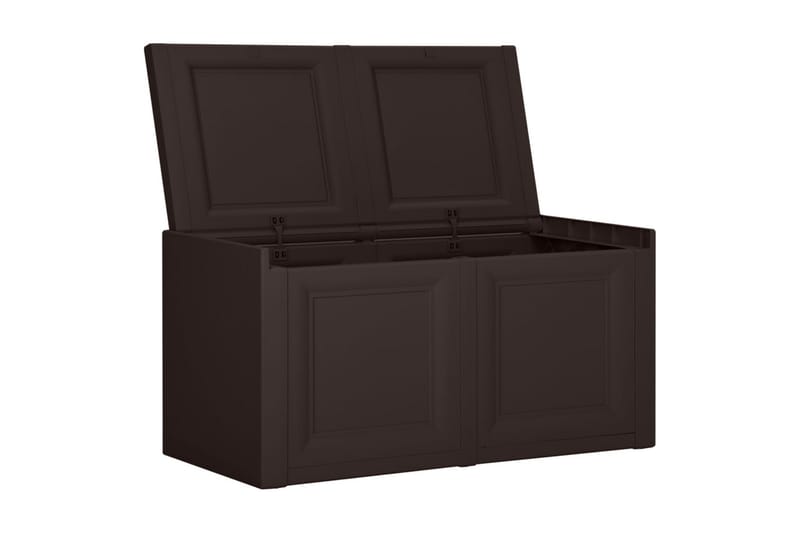 Putekasse brun 86x40x42 cm 85 L - Brun - Hagemøbler - Puteoppbevaring & møbelbeskyttelse - Putebokser & Putekasser