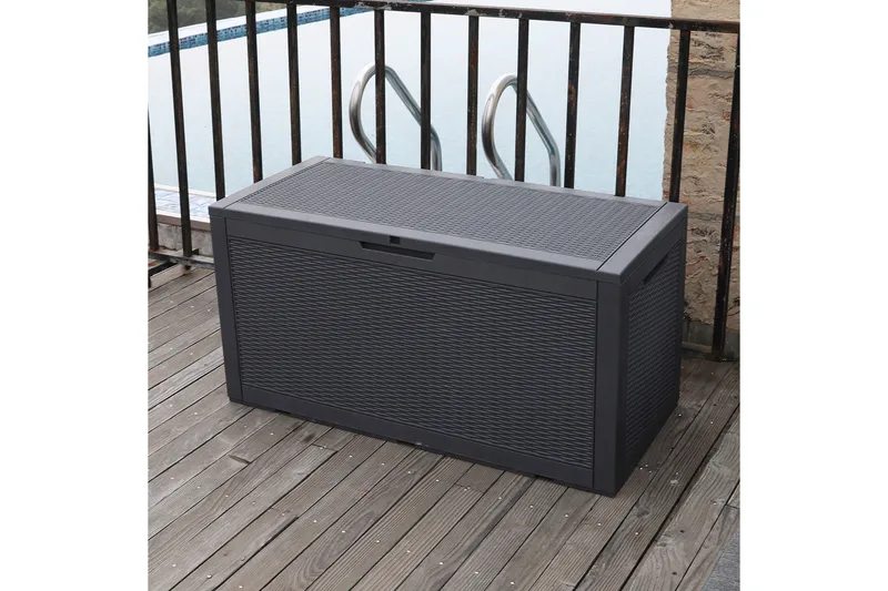 Saya Oppbevaringsboks Grå - Hagemøbler - Puteoppbevaring & møbelbeskyttelse - Putebokser & Putekasser