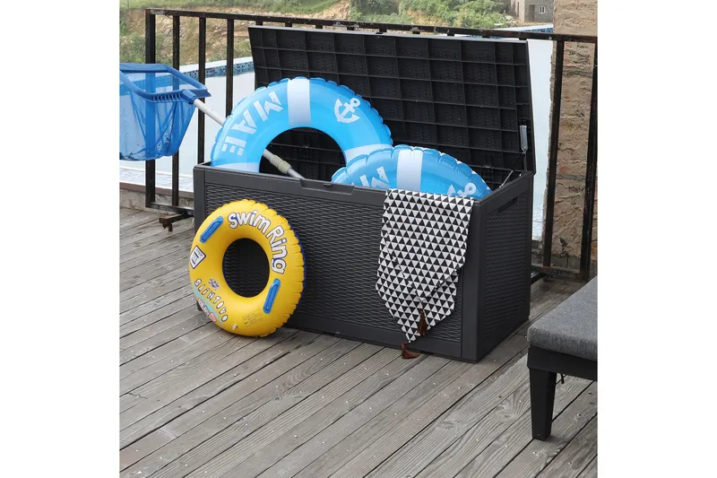 Saya Oppbevaringsboks Grå - Hagemøbler - Puteoppbevaring & møbelbeskyttelse - Putebokser & Putekasser