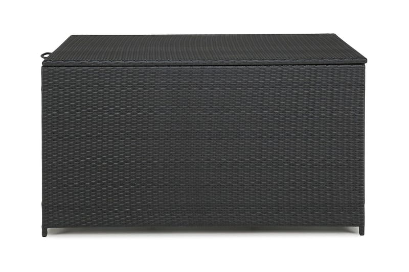Sydney vanntett puteboks Large for utendørs bruk – Oppbevaringsboks i kunstrotting (B140xD80xH90 cm) - Svart - Hagemøbler - Puteoppbevaring & møbelbeskyttelse - Putebokser & Putekasser
