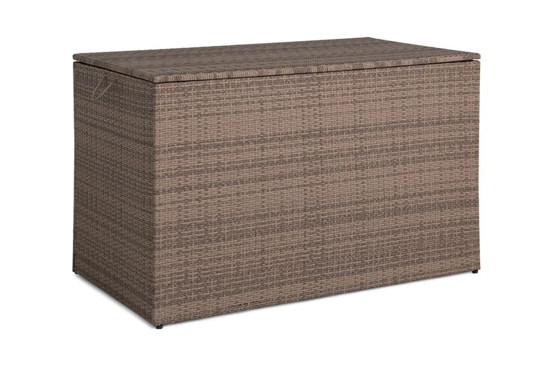 Sydney vanntett puteboks Large for utendørs bruk – Oppbevaringsboks i kunstrotting (B140xD80xH90 cm) - Sand - Hagemøbler - Puteoppbevaring & møbelbeskyttelse - Putebokser & Putekasser