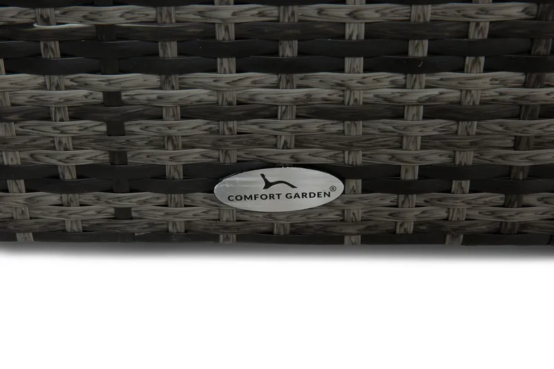 Sydney vanntett puteboks Large for utendørs bruk – Oppbevaringsboks i kunstrotting (B140xD80xH90 cm) - Grå - Hagemøbler - Puteoppbevaring & møbelbeskyttelse - Putebokser & Putekasser