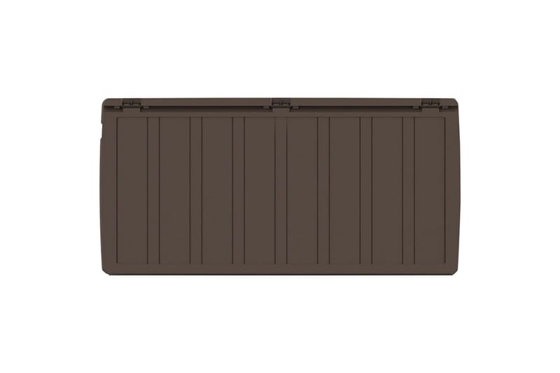 Putekasse brun 117x45,5x57,5 cm 270 L - Brun - Hagemøbler - Puteoppbevaring & møbelbeskyttelse - Putebokser & Putekasser