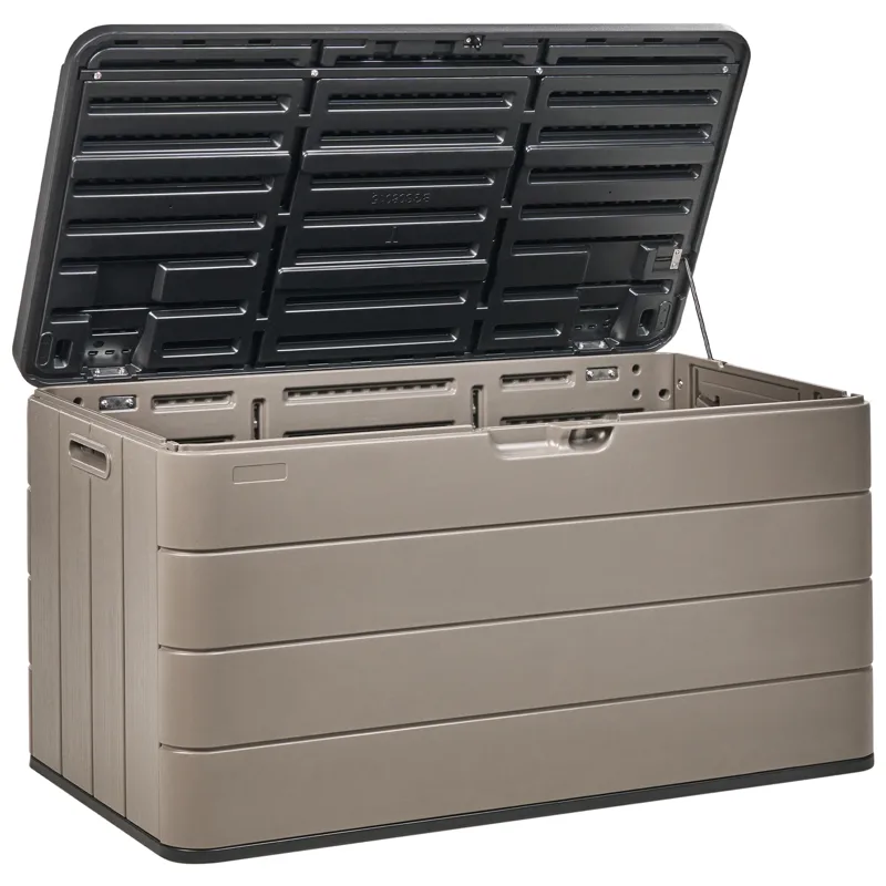 Putekasse utendørs Milies 60x116 cm, Brun/svart