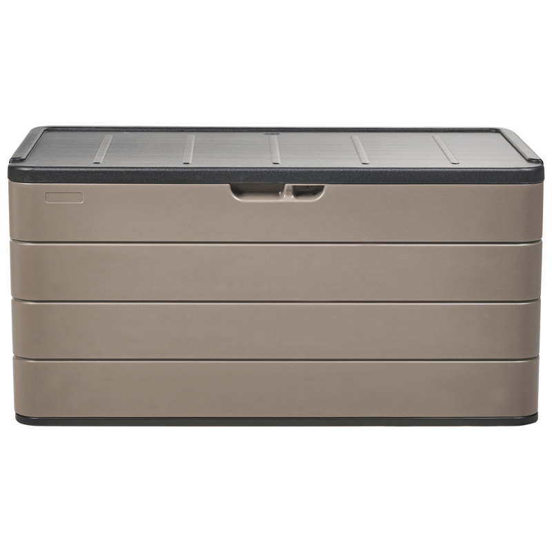 Putekasse utendørs Milies 60x116 cm - Brun/svart - Hagemøbler - Puteoppbevaring & møbelbeskyttelse - Putebokser & Putekasser