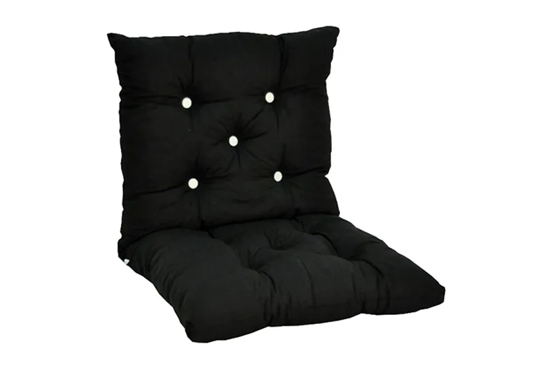 Lågvik Flockdyna Fritab Black - Hagemøbler - Puter - Øvrige puter