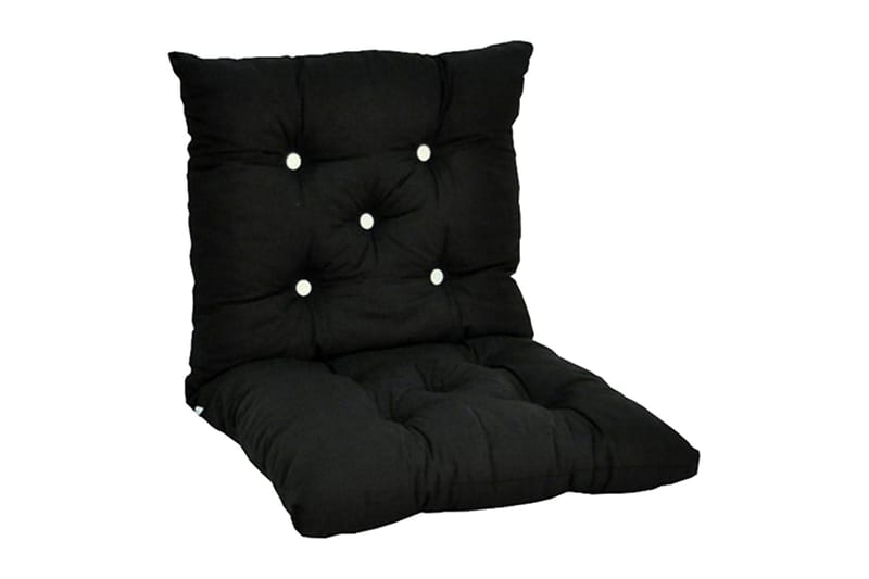 Lågvik Flockdyna Fritab Black - Hagemøbler - Puter - Øvrige puter