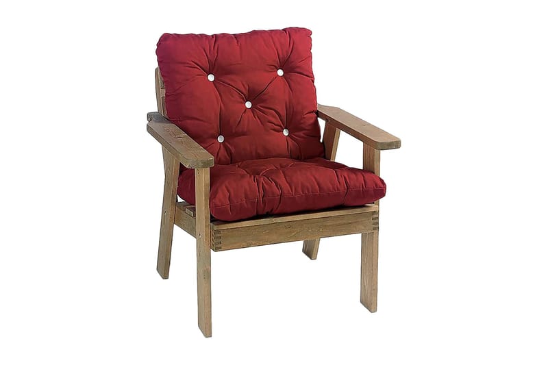 Lågvik Flockdyna Fritab Bordeaux - Hagemøbler - Puter - Øvrige puter