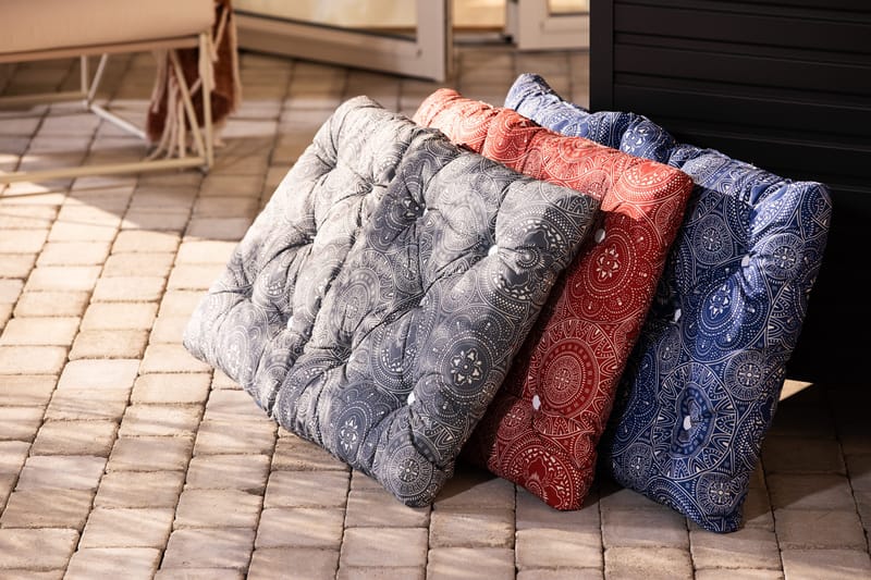 Lågvik Flockpute - Grå / Hvit - Hagemøbler - Puter - Øvrige puter