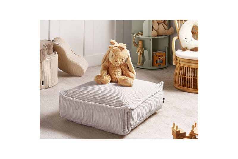 Gulvpute Allozai Beige - Beige - Møbler - Stoler & lenestoler - Krakk - Puff