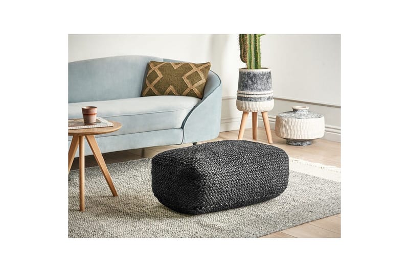 Gulvpute Isarda Svart - Svart - Møbler - Stoler & lenestoler - Krakk - Puff