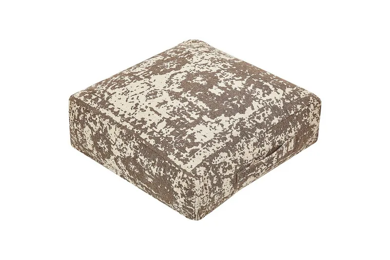 Gulvpute Shasa Beige/brun - Beige/brun - Møbler - Stoler & lenestoler - Krakk - Puff