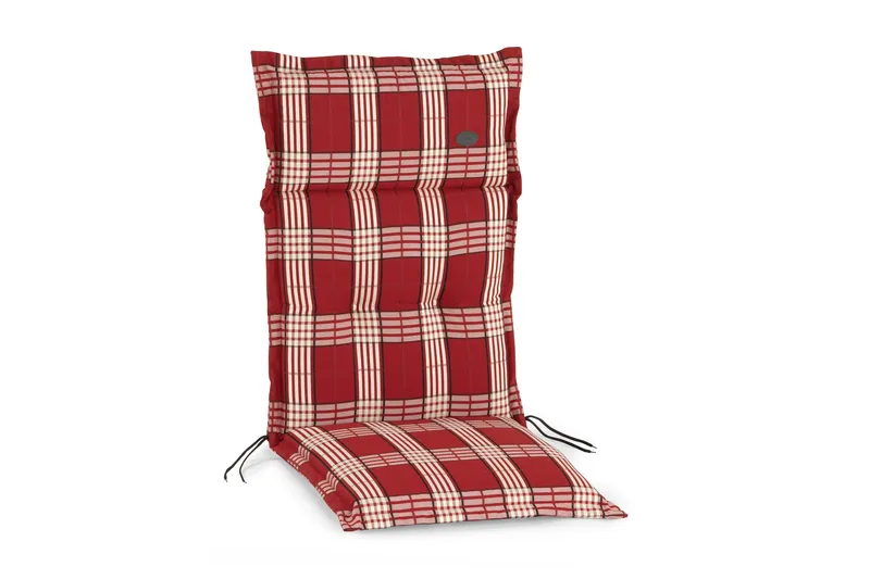 MILANO PUTE RØD RUTETE, 5-posisjonspute