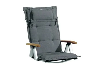 Regulerbar stolpute Fritab Posisjonspute Canyon med nakkepute Grå