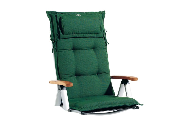 Regulerbar stolpute Fritab Posisjonspute Canyon med nakkepute Grön - Hagemøbler - Puter - Posisjonsputer