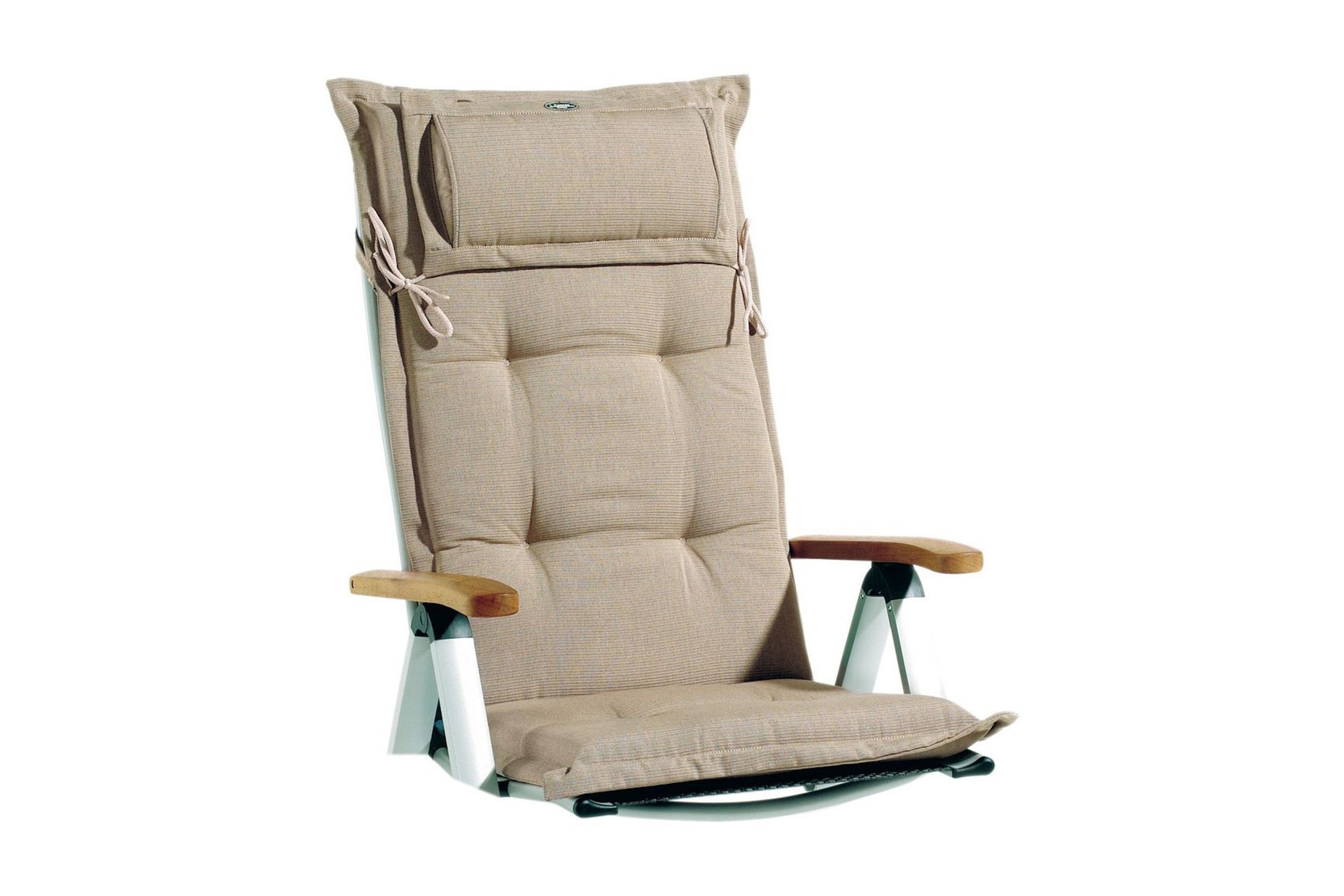 Regulerbar stolpute Fritab Posisjonspute Canyon med nakkepute Beige -