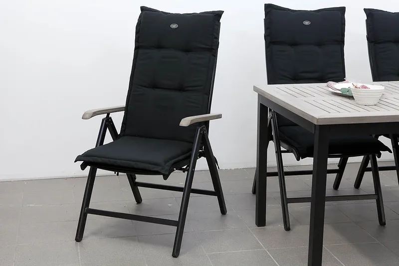 Regulerbar stolpute Fritab Posisjonspute Canyon Black - Hagemøbler - Puter - Posisjonsputer
