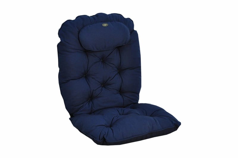 Snurr & gung LYX inkl. nackkudde:Antracitstruktur Fritab Blue texture - Hagemøbler - Puter - Posisjonsputer