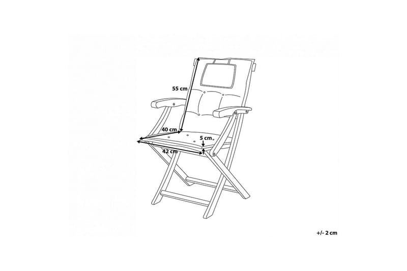 Wilhelmina Pute til Hagestol 8-pk - Hvit - Hagemøbler - Puter - Posisjonsputer