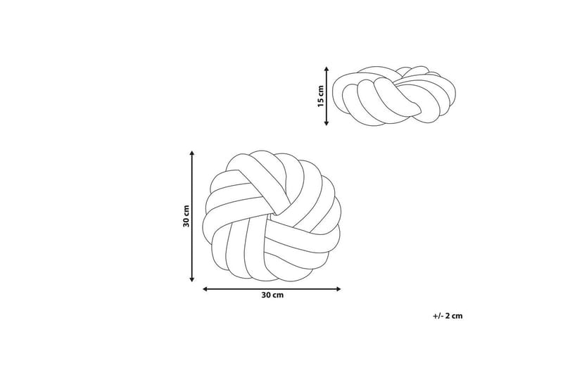 Pynteputer Akola Grå, Fløyel - Grå, Fløyel - Tekstiler - Pute & pledd - Pynteputer