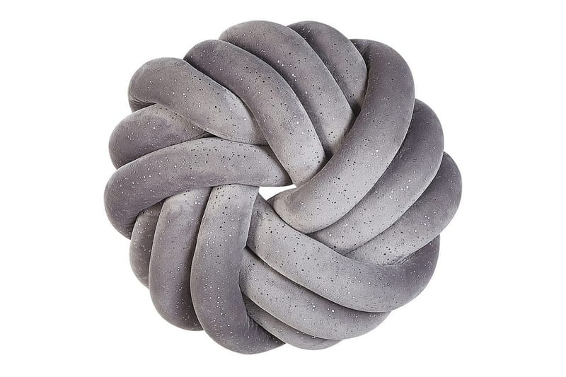 Pynteputer Akola Grå, Fløyel - Grå, Fløyel - Tekstiler - Pute & pledd - Pynteputer