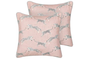 Pynteputer Arales sett med 2 Rosa/hvit/svart/grå, Firkantet