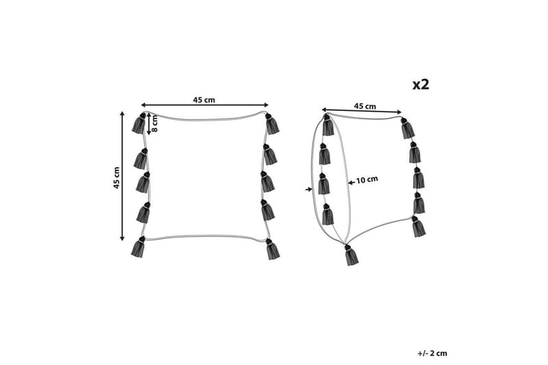 Pynteputer Bouvardia sett med 2 - Tekstiler - Pute & pledd - Hagepute