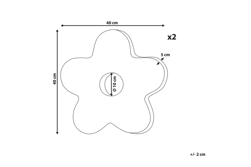 Pynteputer Camponula sett av 2 Svart - Svart - Tekstiler - Pute & pledd - Hagepute