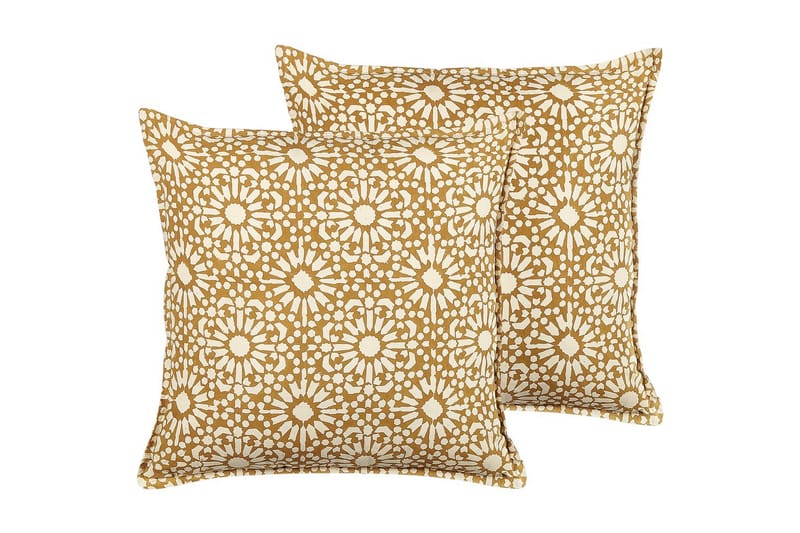 Pynteputer Ceiba sett av 2 Beige - Beige - Hagemøbler - Puter - Sofaputer & benkeputer