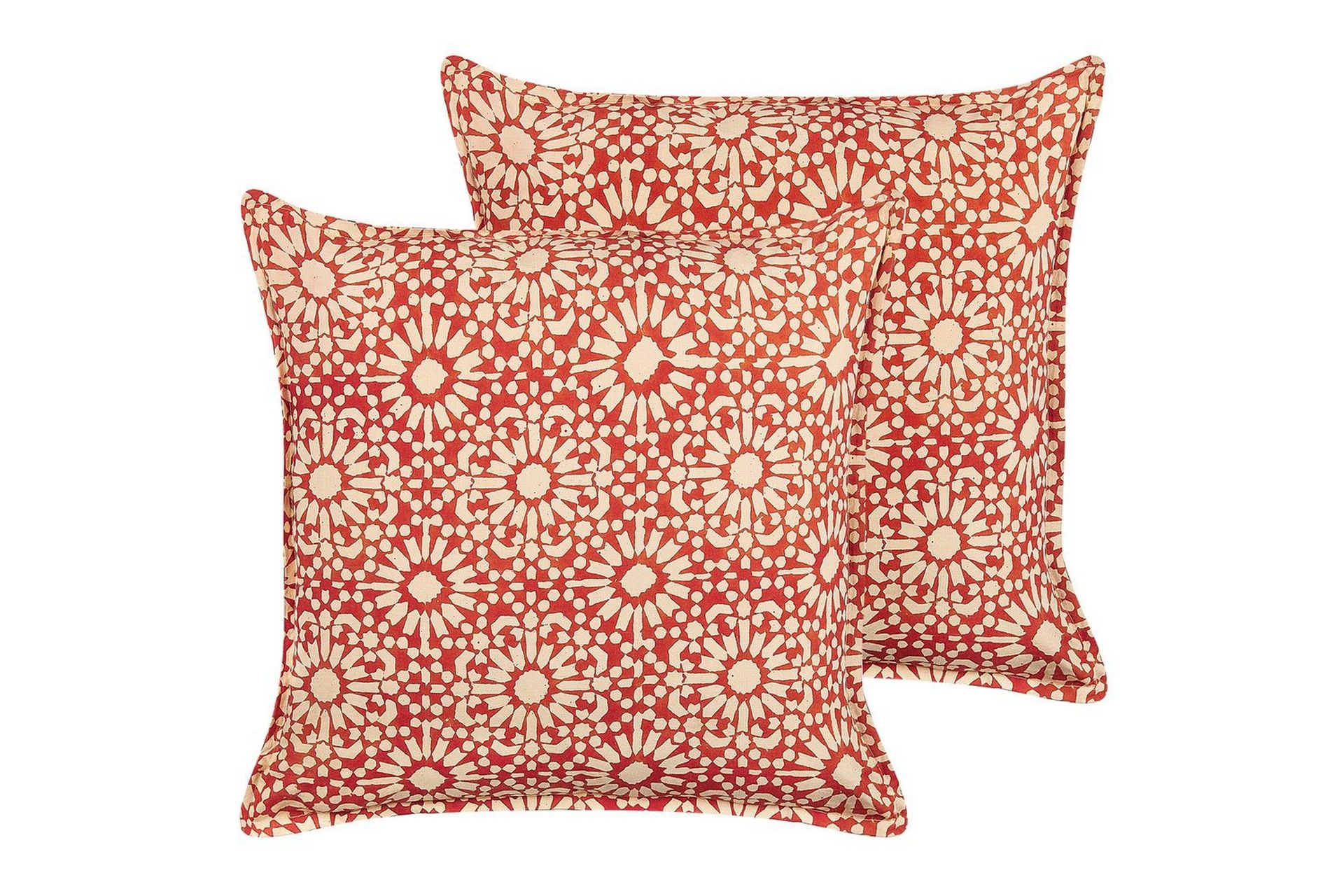Pynteputer Ceiba sett av 2 Rød/beige - Rød/beige