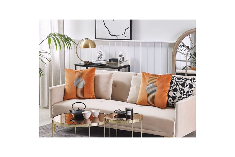 Pynteputer Ceropegia sett med 2 Oransje - Oransje - Tekstiler - Pute & pledd - Hagepute