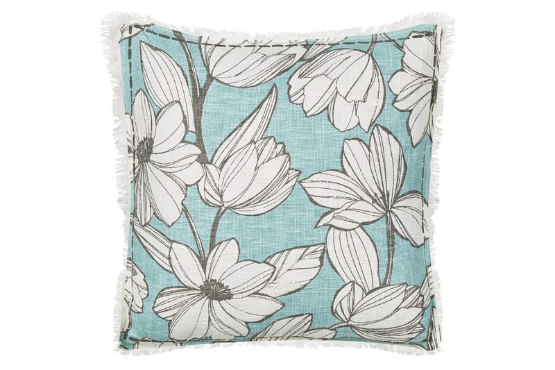 Pynteputer Cyanotis-sett à 2 Hvit/Blå - Hvit/Blå - Tekstiler - Pute & pledd - Hagepute