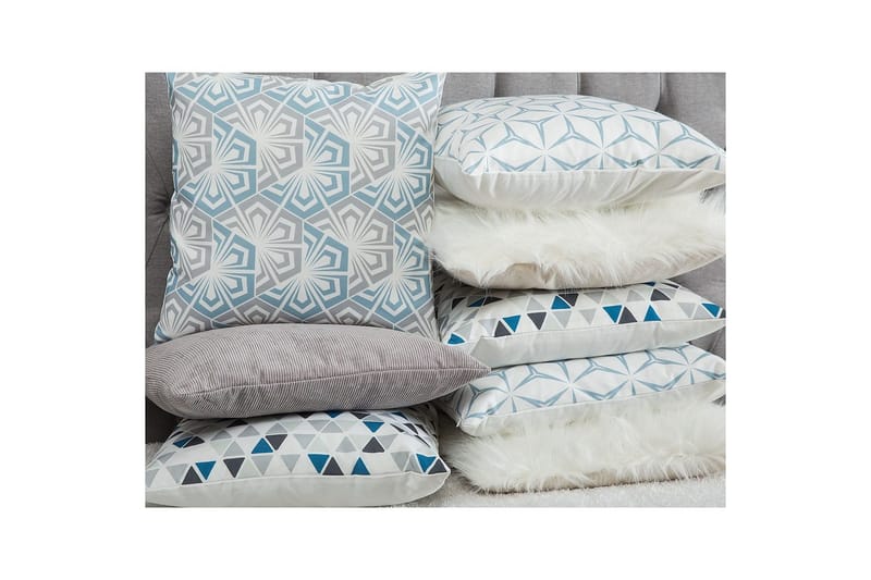 Pynteputer Daisy sett av 2 Beige - Beige - Hagemøbler - Puter - Øvrige puter