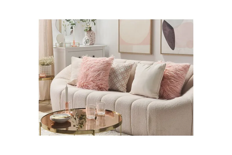 Pynteputer Daisy sett av 2 Rosa - Rosa - Tekstiler - Pute & pledd - Pynteputer