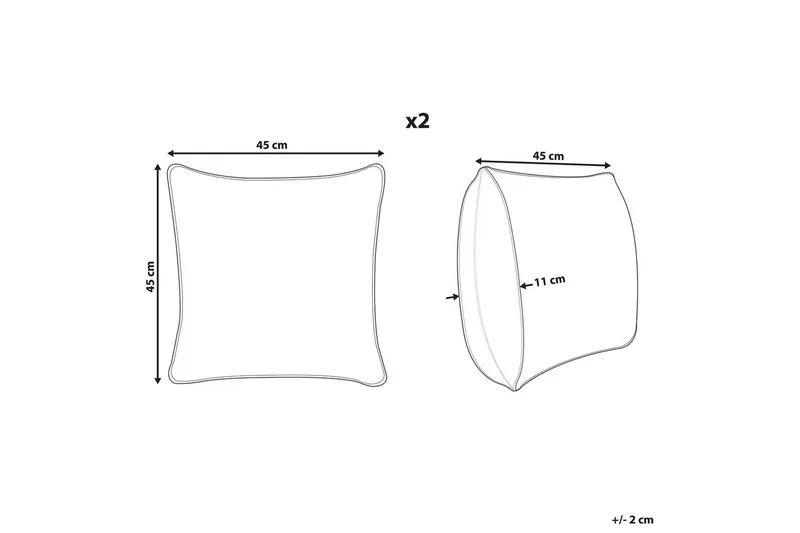 Pynteputer Diascia sett av 2 - Tekstiler - Pute & pledd - Hagepute