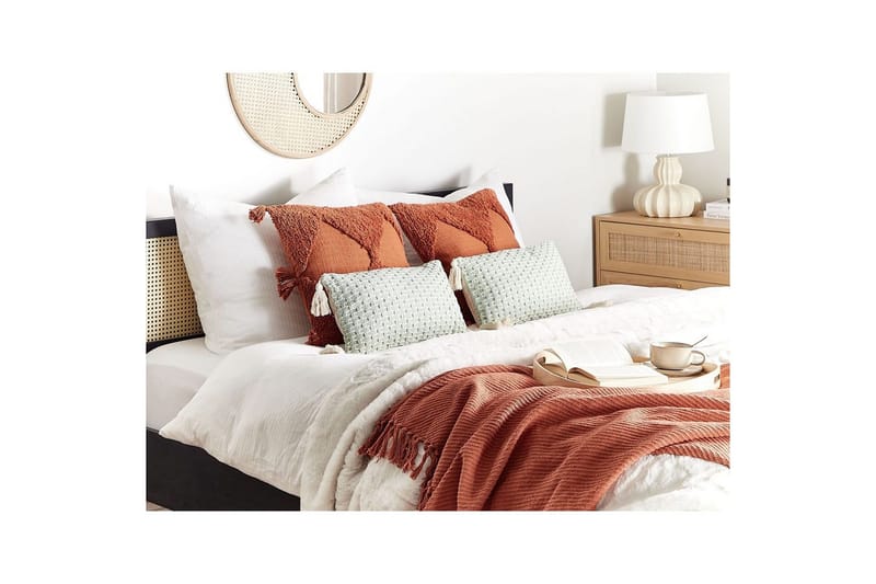 Pynteputer Hakone sett med 2 Grønn/beige, Rektangulær - Grønn/beige, Rektangulær - Tekstiler - Pute & pledd - Hagepute